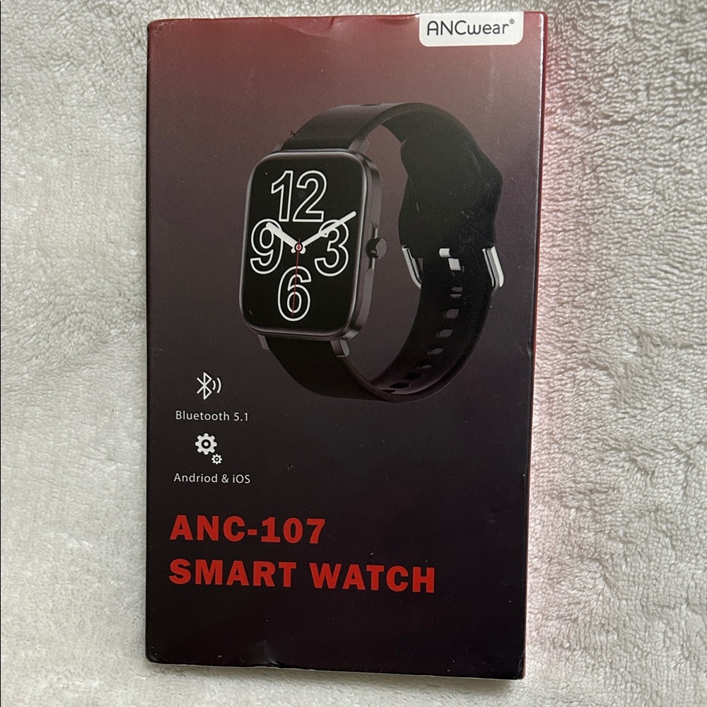 Black Smart Watch ANC-107